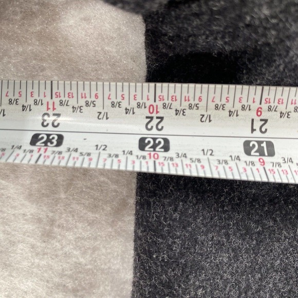 J Crew Wool Cashmere Pea Coat Womens LARGE Gray Jacket Double Breasted - Picture 10 of 10